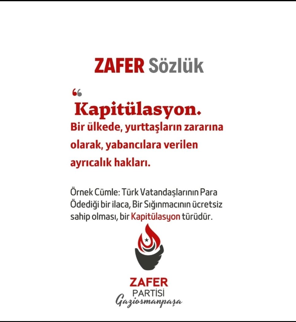 KAPİTÜLASYON nedir? @zaferpartisi @umitozdag @mesalehareketi #özgürlük @FOXTurkiye @HaberturkTV