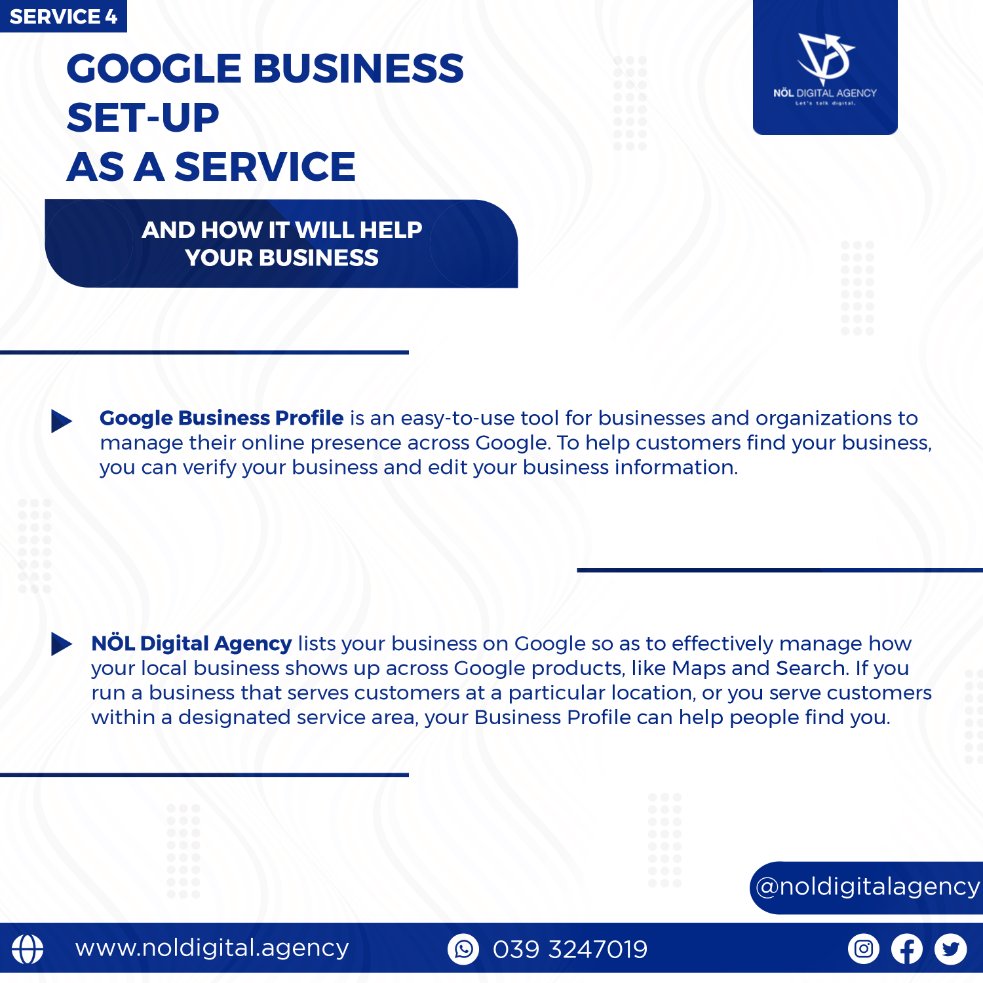 Nol_digital_ug's tweet image. A Google Business Profile ensures that people find your business when looking for products or services that you offer.
We offer it as a service at Nol Digital Agency.

#noldigitalagency
#googlesetup
#socialmediamanagement
#digitalmarketing
