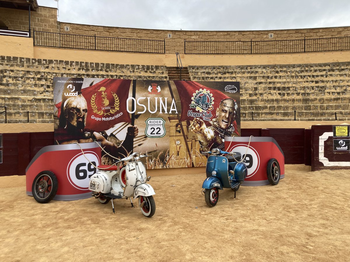 TorosOsuna's tweet photo. Que orgullosa estoy, que mi ruedo sirva para infinidad de eventos múltiples, en este caso la #riderandalucia #osunaestaurina #turismoosuna #torososuna https://t.co/xGymxnjeKH