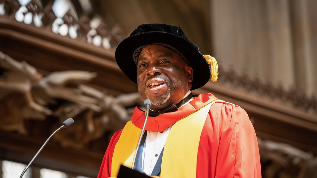 A warm welcome to Honorary Graduate @ch_nira who is on campus this evening for a #BlackHistoryMonth event organised by @thesubath African and Caribbean Society. thesubath.com/events/6510/13…