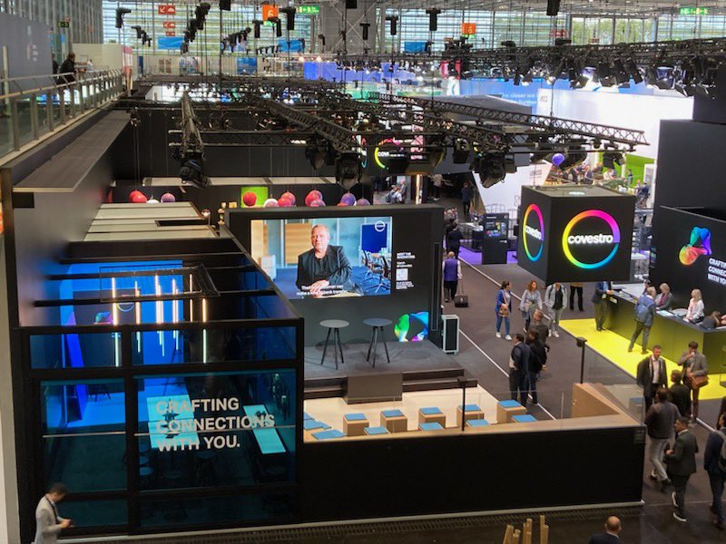 At #K2022 we <a href="/covestro/">Covestro</a> want to bring all pieces for circular solutions together. Essential is collaboration with partners like <a href="/NesteGlobal/">Neste</a> on #regenerative chemistry and to bring  with Interzero plastic waste back home for recycling.  Join us now in hall 6 at 11.00h to learn how