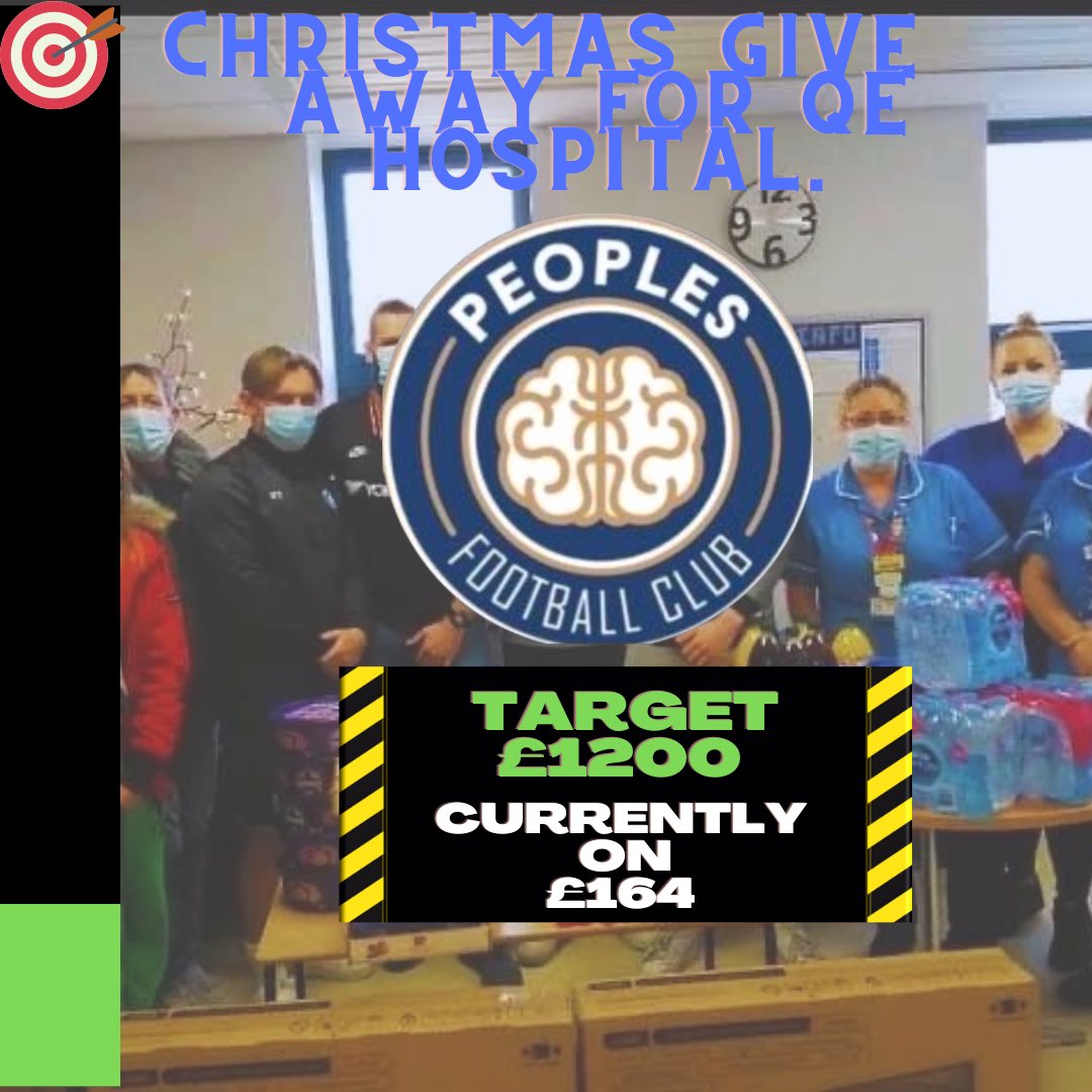 peoples_fc's tweet photo. ATTENTION ‼️

A big week ahead next week. Wednesday we welcome @WESFA_Football referees to SCT in a game to raise money for QE hospital.

EVERY penny raised we go towards getting the children in hospital over Christmas presents, and the remaining will be treats for the staff. https://t.co/FK58x6xtAj