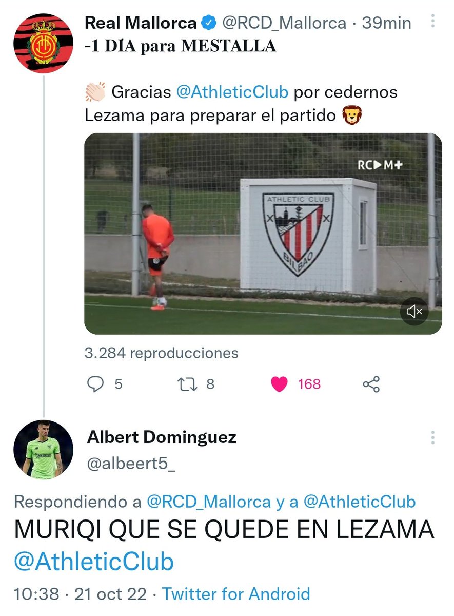 albeert5_'s tweet photo. NUNCA os pido nada. Y ahora, solo os pido que le deis LIKE. El CM del @RCD_Mallorca me ha prometido una camiseta si llegamos a 1.000 likes. Vamos a por ello. Se agradece RT, lucharé para fichar a Muriqi. https://t.co/iIIyVs5dsL