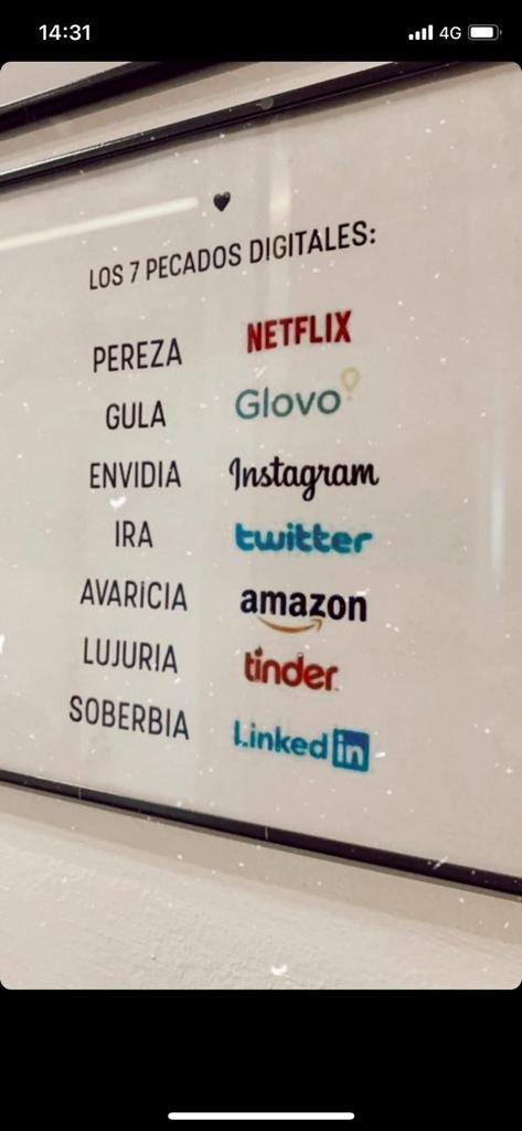 La debilidad en los tiempos de internet.