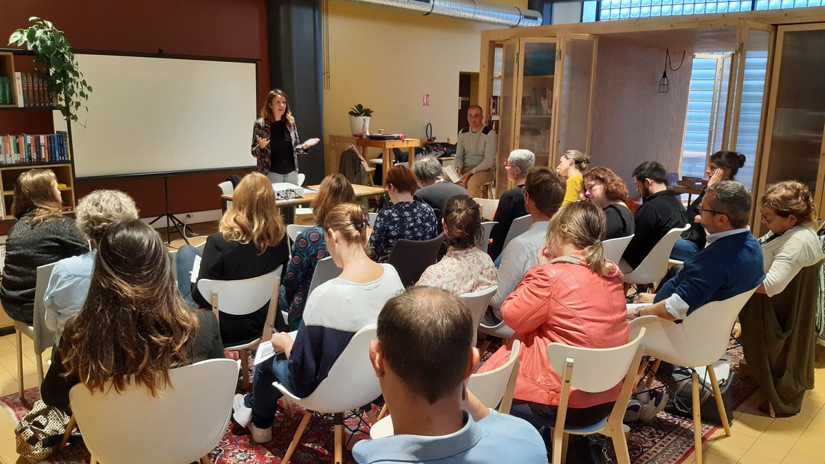 Après une présentation du projet #tzcld de Paris 13 et de l'EBE <a href="/TZCLD13/">13 Avenir</a> par Justine Evrard, directrice des opérations, on part en visite des différents lieux de l'EBE