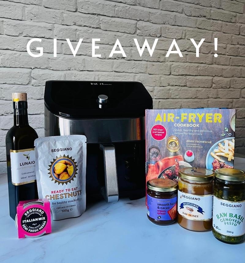 GIVEAWAY! To win an @instantpot airfyer plus delicious Seggiano products and <a href="/jennytschiesche/">Jenny Tschiesche</a> Air-Fryer Cookbook (<a href="/RylandPeters/">Ryland Peters & Small</a>) all you need to do is LIKE the post FOLLOW <a href="/SeggianoFoods/">Seggiano</a> <a href="/InstantPot/">Instant Pot</a> and <a href="/jennytschiesche/">Jenny Tschiesche</a> TAG all your friends! Full T&amp;C's on Seggiano.com