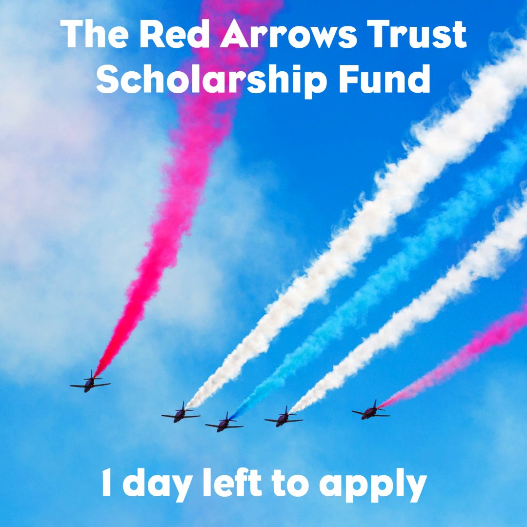 Last call for applications for our scholarship programme funded by The Red Arrows Trust. Closing date is tomorrow, 22 October. There are two types of scholarship to choose from: ⭐️Experience Day Scholarships. ⭐️5-hour flying scholarships. Apply now at: aerobility.com/scholarships