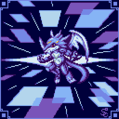 orezat's tweet photo. ブイモン系はエクスブイモンが好きです🥰🥰🥰

#デジモン #digimon
#ドット絵 #pixelart https://t.co/WT0emI9PLz