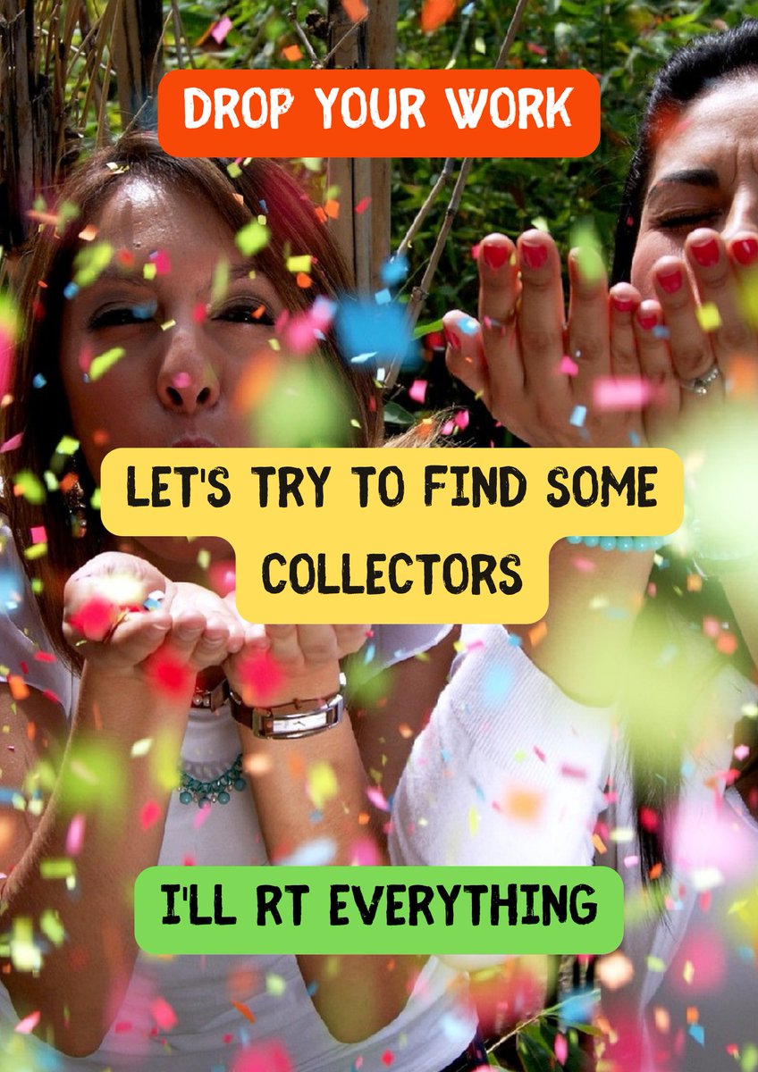 Hello dear #NFTFam 😊🫂 #NFTCommmunity 🫶

Big thanks to everyone who dropped their work on my #NFTshills tweet yesterday ! 
Normally i Retweeted everything ☺️

This time...
🫳 just DROP your #NFTs 👇 let's find you a #Nftcollector
🫂🫶

Drop and RT for best visibility