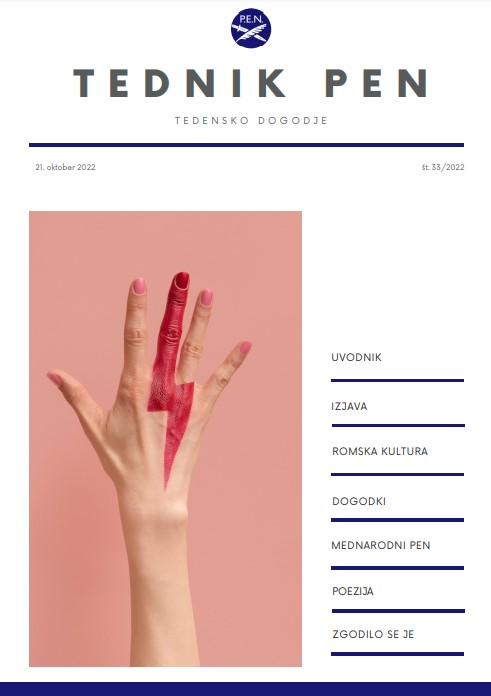 TEDNIK PEN 🗞️

»Vsakič, ko je treba povzdigniti glas. Ne bomo več tiho.«

Luna J. Šribar, predsednica Ženskega odbora SC PEN Mira

penslovenia-zdruzenje.si/tednik