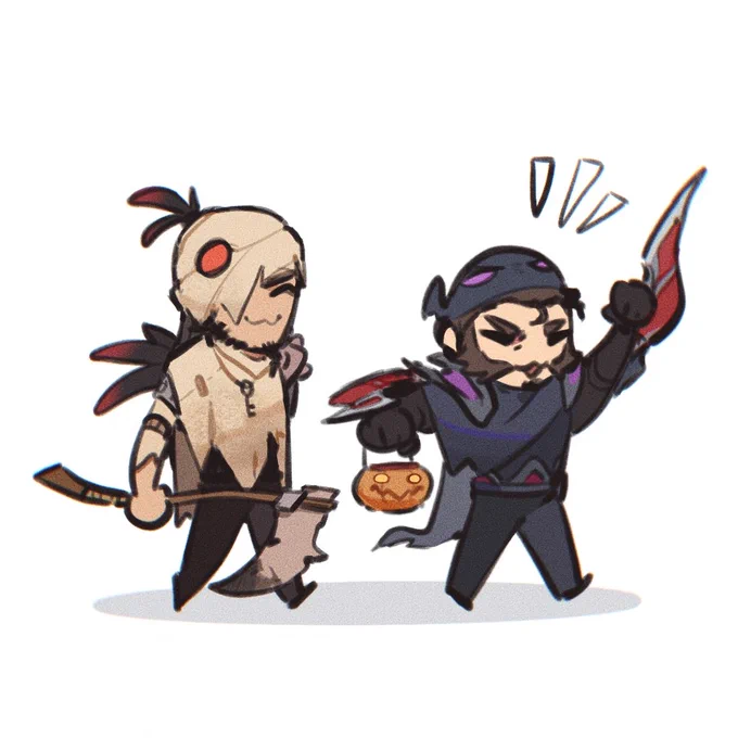 我们会在万圣节抢走所有小孩的糖果#twistedfate #graves 