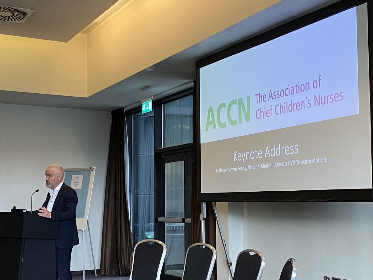 gso_jones's tweet photo. @Simonkenny14 keynote speech at the #ACCN
Talking #PEWS and #CYPTransformation is in the #NHSE Long Term Plan re-fresh. 👍👇 https://t.co/PUCNNS8KRD
