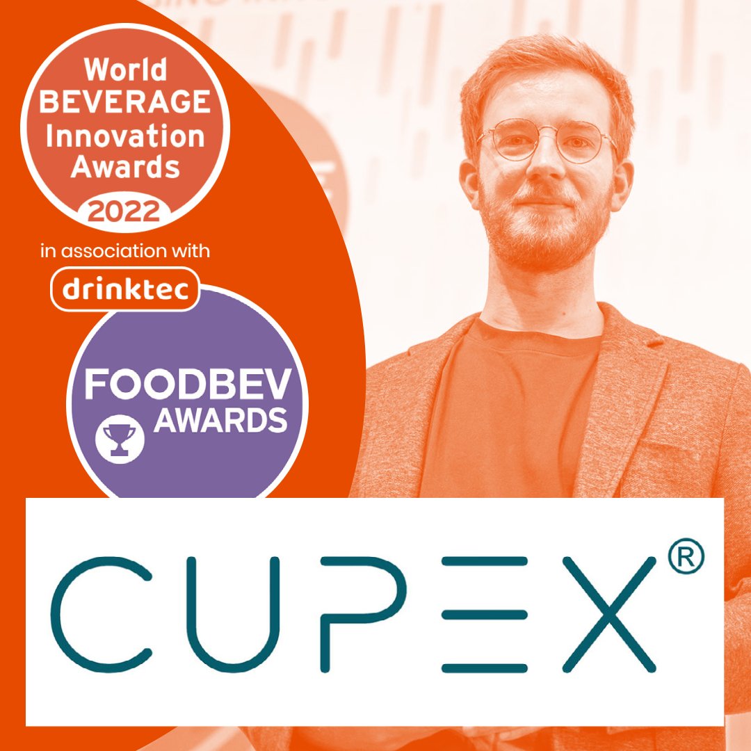 FoodBev's tweet photo. 🏆 @FoodBevAwards talk with Marvin Thar about @cupex2go's win at the World Beverage Innovation Awards 2022, in association with @drinktec.

#WBIA22

📹: https://t.co/Q6YuCUl1cH https://t.co/62739vlwuZ