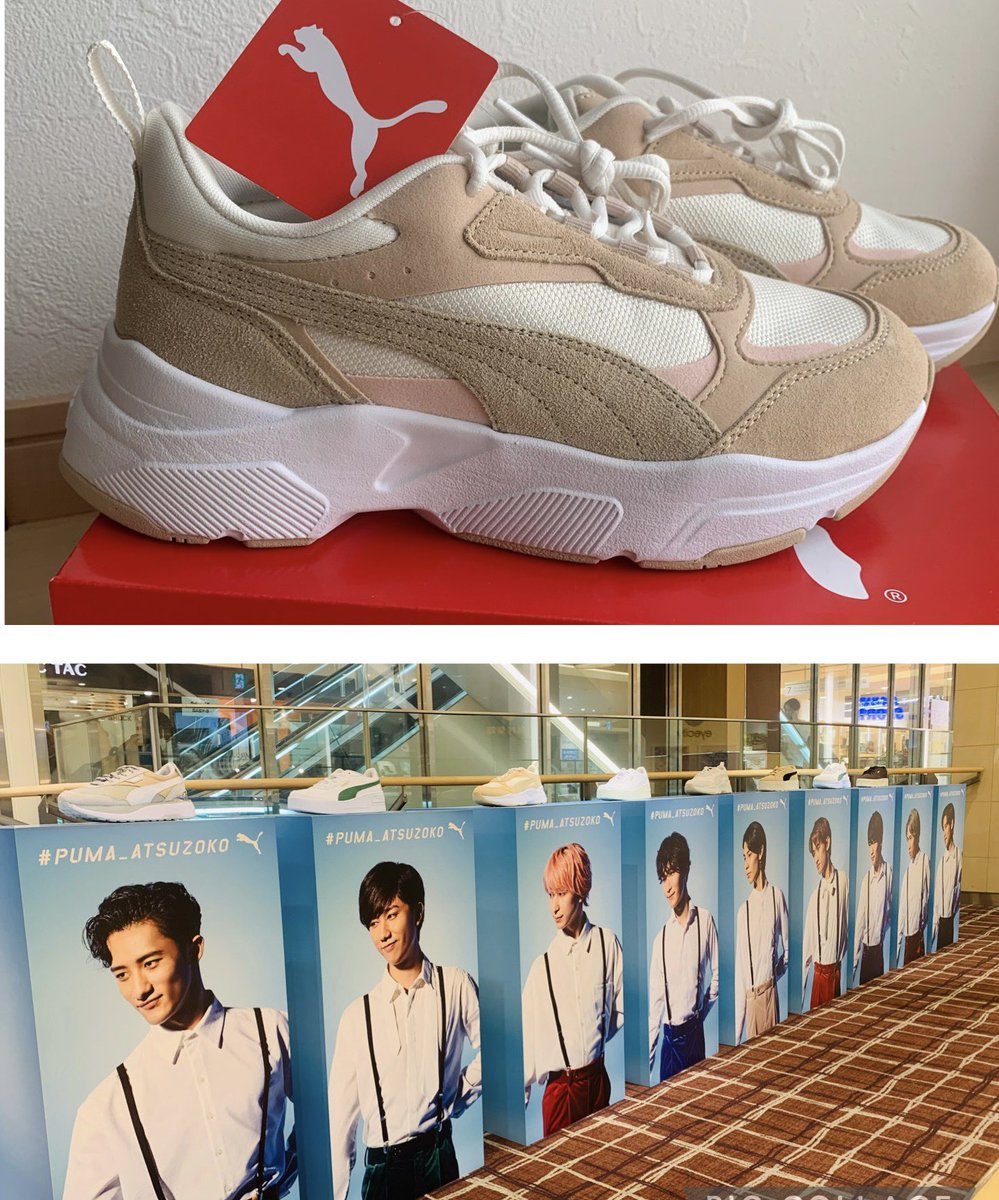 kanariayohaku's tweet photo. 再入荷してたのでさっくん���デル購入！館様担の店員さんに案内されて素敵ギャラリーも眺めてきた👟
金髪さっくん何のお仕事してるのかなぁドキドキ💓
#PUMA_ATSUZOKO 
#SnowMan 
#佐久間大介 https://t.co/KwC9JxYIsj