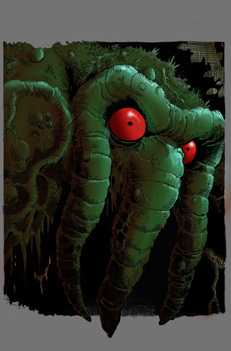 TheComicDeal's tweet image. Just some colours on a Man-Thing. #comiccolourist #colorist #colourist #comics Lines by @perpetualcomics via Art Adams!