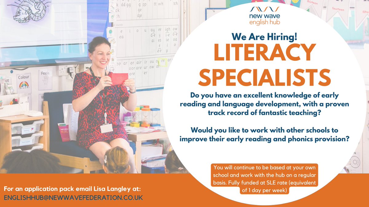 Would you like to join our thriving English Hub? We are excited to be #hiring for the following roles! 🌟

If you are interested, we would love to show you around our school or have an informal call with you. E-mail us to arrange 😄

#edchat #teachingjobs #phonics