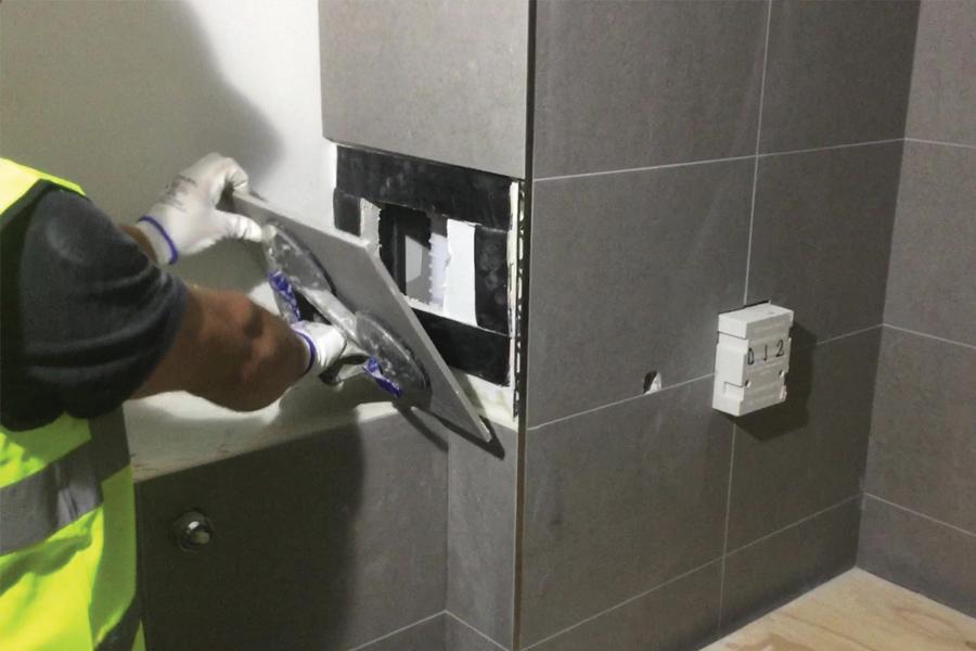 tsjmag's tweet photo. Tiling contractor Ashbury Tiles briefed technology supplier IOBAC UK to develop a simple and fast access panel kit that delivers a professional finish without the need for destructive access for maintenance๐
https://t.co/mpySjxkYKl
#tiling #tiles #contracting #contractor #iobac https://t.co/ZCtTQYVCiu