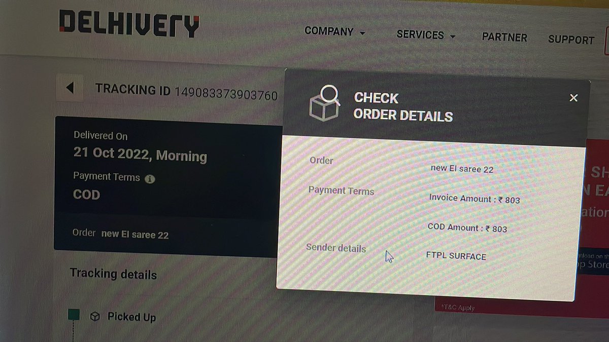 codewithanas's tweet photo. @Meesho_Official I have ordered one saree from meesho order id is 815641035332_1 and the seller is cancelled my order, and today i got the package delivered by @delhivery @help_delhivery and got a low quality jeans which is useless for me. 1/1 https://t.co/H7cJ8Oq5aC