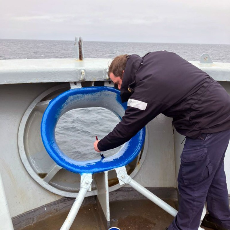 RoyalNavy's tweet photo. Survey ship @HMSEnterprise sailed within 1,000 miles of the top of the world!

The ship is headed to the Arctic to update charts and scientific understanding of waters increasingly patrolled by Royal Navy warships to maintain freedom of navigation of the High North.