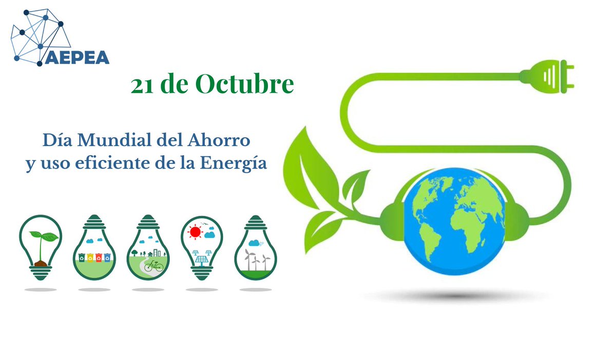 AepeaE's tweet photo. 📍Esta fecha busca concientizar a la población sobre el uso sostenible de la energía y la promoción del uso de energías alternativas. 🌎🌍🌏
Únete a promover prácticas de ahorro  de energía en tu vida cotidiana♻️ 
.
.
.
 #cleanenergy #aepea #AlumniEcuador   #climatejustice https://t.co/uZwo1Xs8Yo