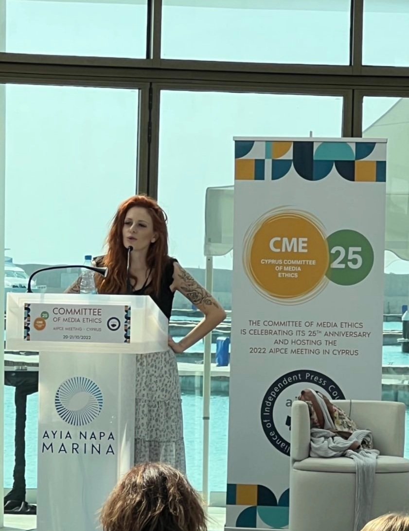 NatalieAlk's tweet photo. Glad to speak at this #AIPCE meeting discussing #hatespeech and findings from @justitiaorg @SpeechFuture outputs and activities. https://t.co/O0NVbVykwb