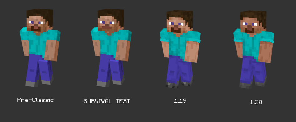 classic Steve, Minecraft Skin