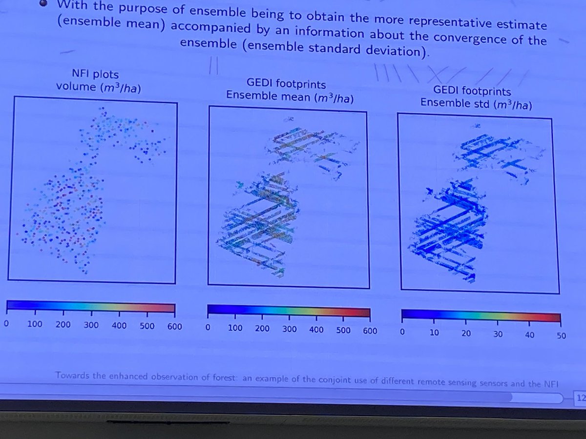 jdbontemps's tweet photo. Nikola Besic @ENSG_IGN #LIF showing @IMPACT_Deepsurf conf ways to make the most of emerging RS techno (@ISS_NASA Gedi) with footprints unaligned with #NFI ground grids to enhance forest inventory. Bravo Nikola and happy to see so fast an acclamation to lab project ! https://t.co/6MwEIZwPww