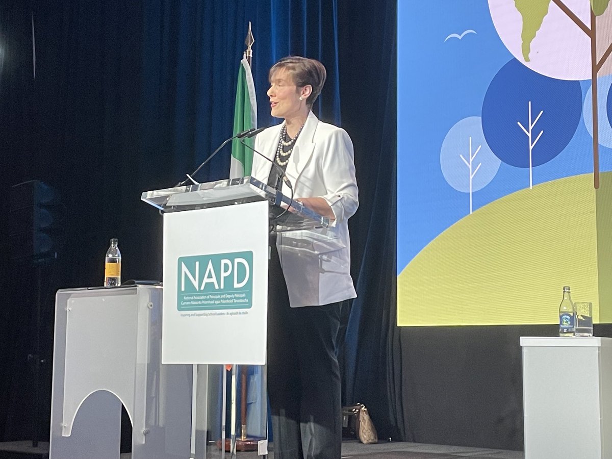 Minister Norma Foley TD addresses NAPD 2022 Annual Conference in Galway today.