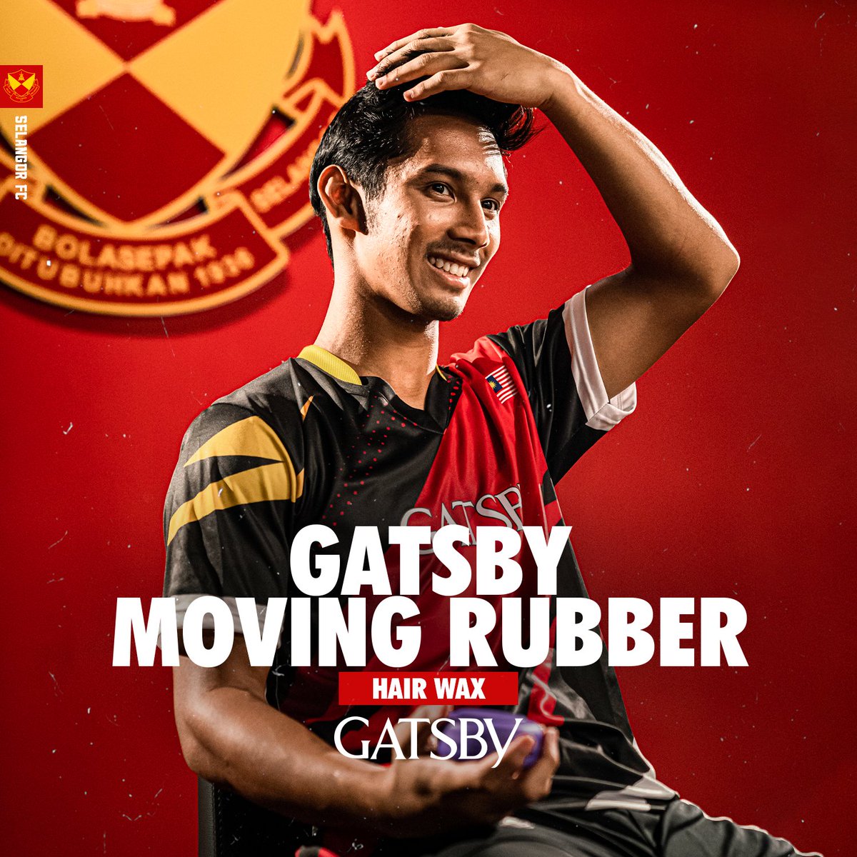 selangorfc's tweet photo. Style as you like! ⭐️
Stylish your hair and your day with GASTBY Moving Rubber - Japan’s number 1 Men’s Hair Wax!
Get yours here:
Lazada: https://t.co/t8FOdypvdn
Shopee: https://t.co/iy7yyLpjA5
#GATSBYMalaysia #SelangorFC #AlwaysReady #GATSBYxSFC #TheRedGiant https://t.co/61jWWHQ1BX