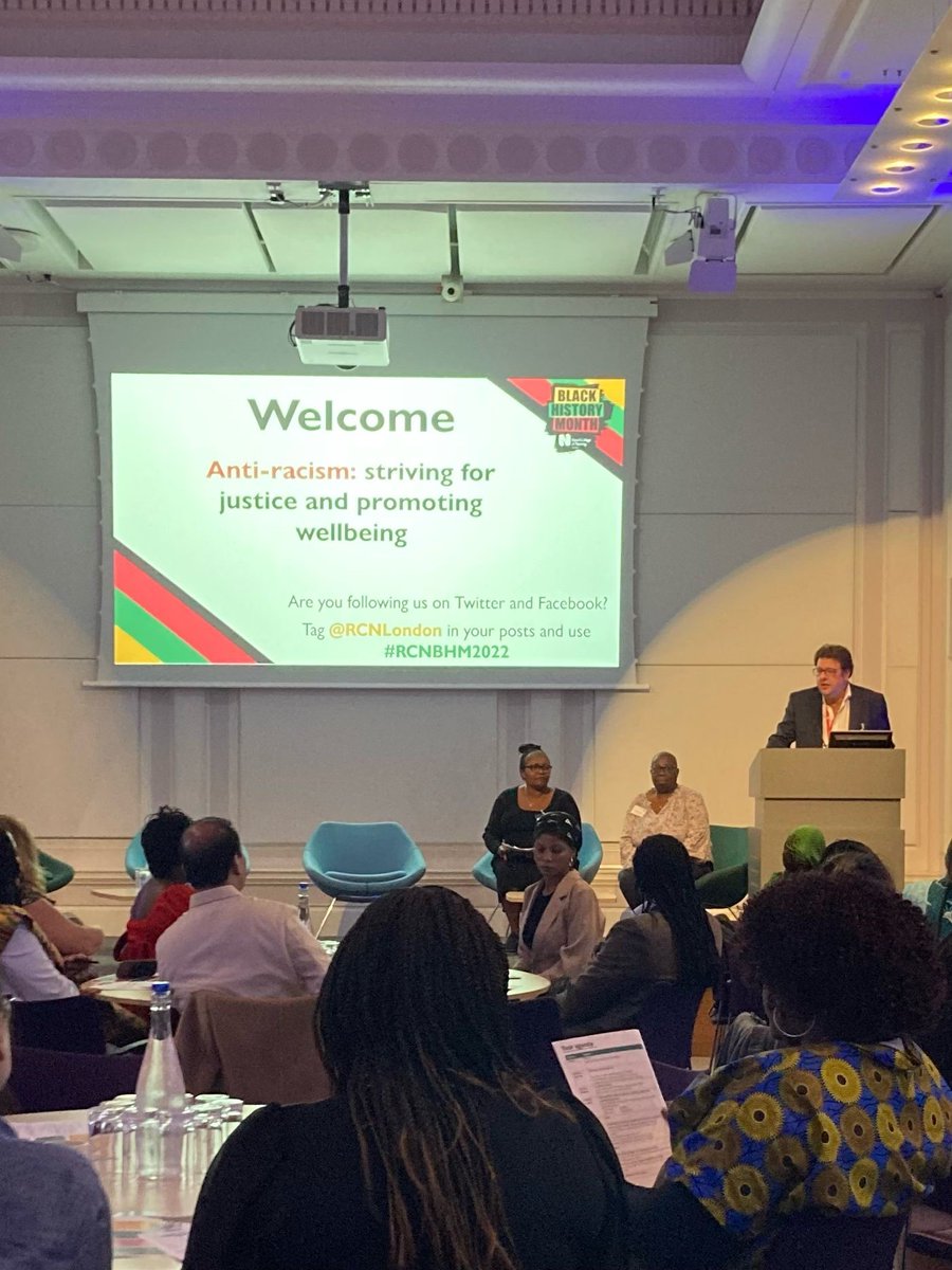 RCNLondon's tweet photo. And our #BlackHistoryMonth event has started! It’s great to be back together in person. We’re looking forward to a day of great conversation, delicious food and to celebrating our incredible ⭐ Rising Stars ⭐ of 2022 #RCNBHM2022 https://t.co/JqLtPFtewb