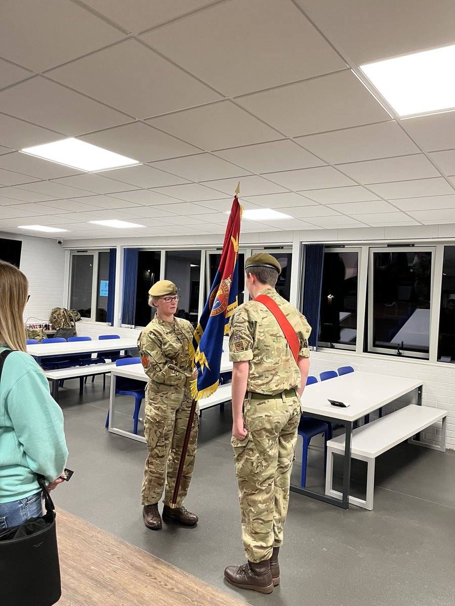 This week Raunds &amp; Montagu Detachments we're presented with new detachment banners. The DCs also took the opportunity to enrol their new cadets and it was a pleasure to be part of such an important ceremony. #dcoygoingfurther <a href="/LNRACF/">LNR Army Cadet Force</a> <a href="/east_mids_rfca/">East Midlands Reserve Forces & Cadets Association</a>