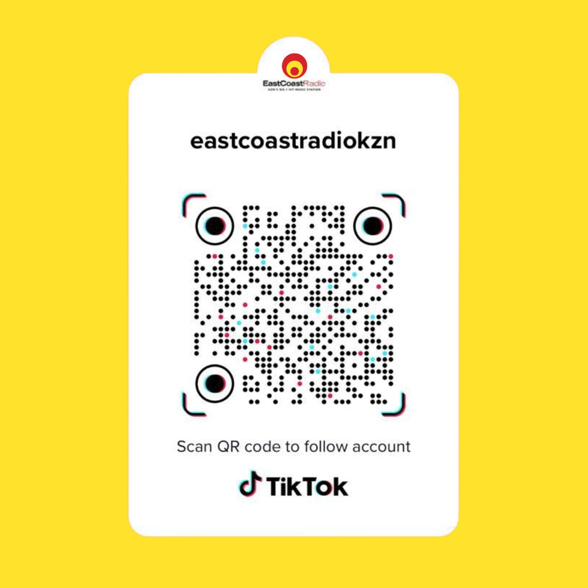 ecr9495's tweet photo. Follow us on TikTok and get all the behind-the-scenes content, tips, and extra laughs @eastcoastradiokzn (https://t.co/DkxUVkt9kG) during #EveryCallerWins📲 #ECR26 # PaintKZNYellow🟡 #TikTok #EastCoastRadio https://t.co/6NS7z6EMv7