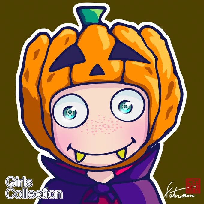 GirlsCollection #025 Halloween-4で～～～す!!↓Check HEXA↓⇒ĭÖĭ   ĭÖĭ   ĭÖĭ   ĭÖĭ   ĭÖĭ   ĭÖĭ   ĭÖĭ   ĭÖĭ   ĭÖĭ   ĭÖĭ #HEXANFT #nftart #futureman 