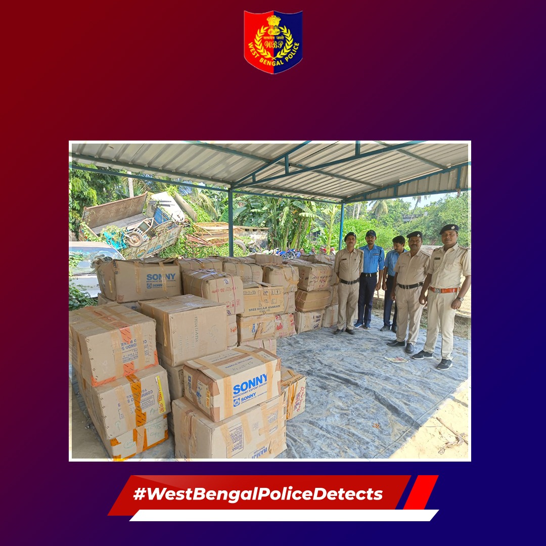 Gopalnagar PS @BongaonPolice efficiently seized huge quantities of illegal fire crackers. Arrested one and investigation proceeds! #WestBengalPoliceDetects