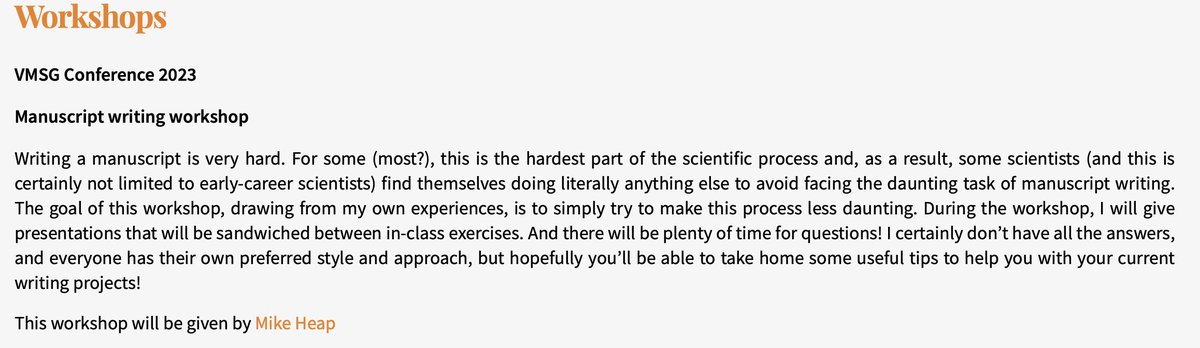 📢Manuscript writing workshop📢 I will be running a manuscript writing workshop for ERCs on the 4th of January at <a href="/vmsg_uk/">VMSG</a> 2022. It will, hopefully, be both entertaining and informative! 🤔📝