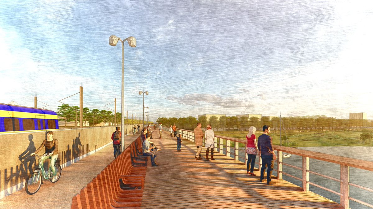 Om het kazernekwartier in de toekomst beter te verbinden met de binnenstad, komt er een nieuwe brug voor fietsverkeer en voetgangers tussen Venlo en Blerick. Dat schrijft het gemeentebestuur in een brief aan de gemeenteraad. omroepvenlo.nl/nieuws/artikel…