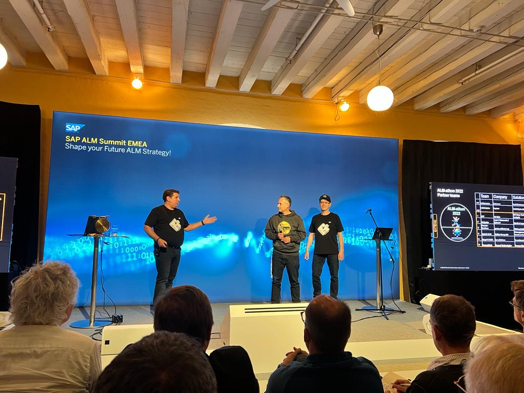 RichardBuffing's tweet photo. What an absolute honour and pleasure to to speak at the #SAP #ALMSummit and present our solution for Dual Maintenance and Cross Landscape Distribution.
#ALMathon #SAPCloudALM @TheALMatronics https://t.co/k5PMIz9qPE