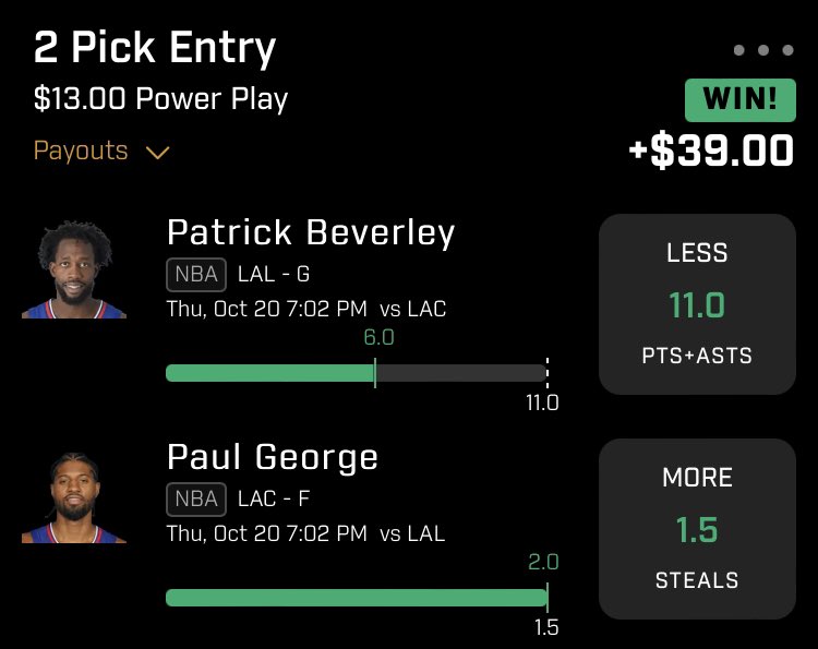 Ja2oa05's tweet photo. Even when we play light we hitting, all sports we got it covered 😉 If you ain’t here you missing out on all the fun! @Propulation_ #dfs #prizepicks #underdogfantasy https://t.co/hZVggL6Yu1