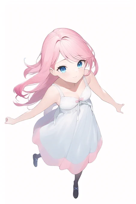 元絵はマウスで適当にカチカチして、属性入れて回すだけ。pink hair が好きすぎてほんまありがとうって感じ。これ控えめに言ってすごすぎん??!?! 