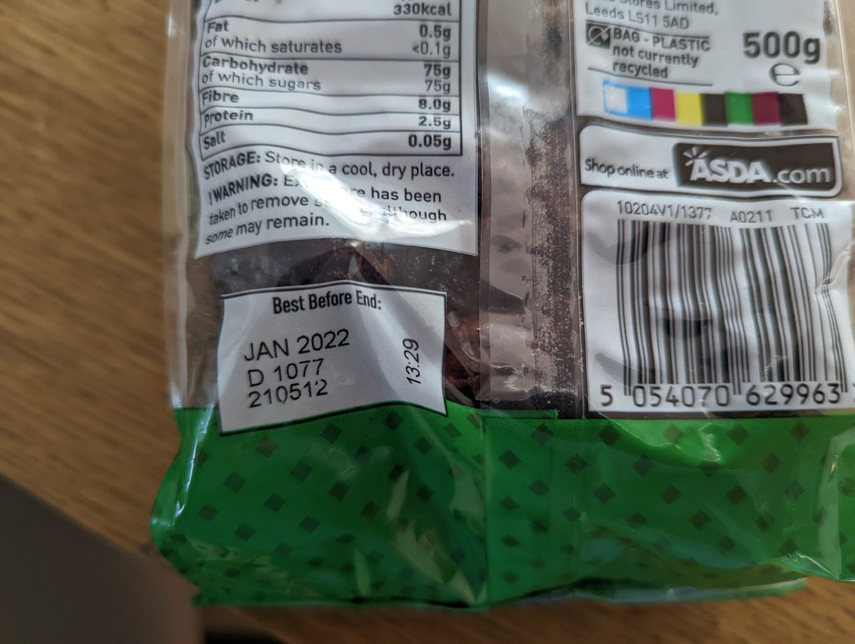 EmBowds's tweet photo. @AsdaServiceTeam Hi - hoped to make my Xmas cake this wkend. Sadly, you delivered dates 9 months past their best before date, and brandy with the security tag on. Plus, our ice cream arrived completely melted. Not impressed! Thought we'd give ASDA delivery a go. Big mistake! 😂 https://t.co/Qrlg0sCrTy