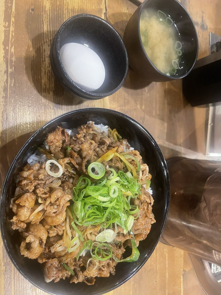 朝振りの飯です