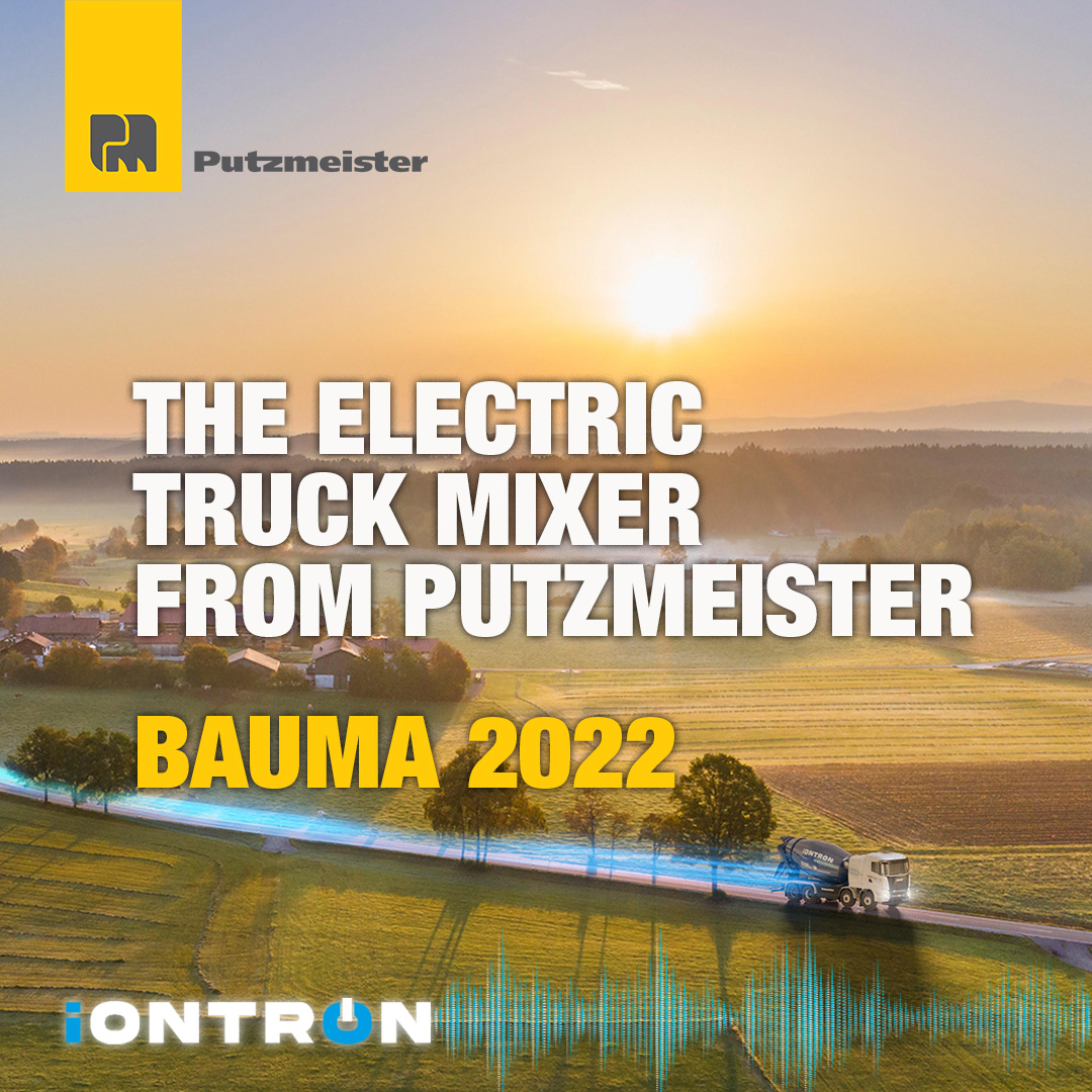 Putzmeister's tweet photo. Efficient, emission-free and 100% electric – trip after trip.
The iONTRON eMixer by Putzmeister.
Presented at bauma 2022.
📍 Booth 100, hall B6!
#putzmeister #emixer #pmatbauma #electricmixer #zeroemission #electric #bauma2022 https://t.co/NGLHXxx7Xs