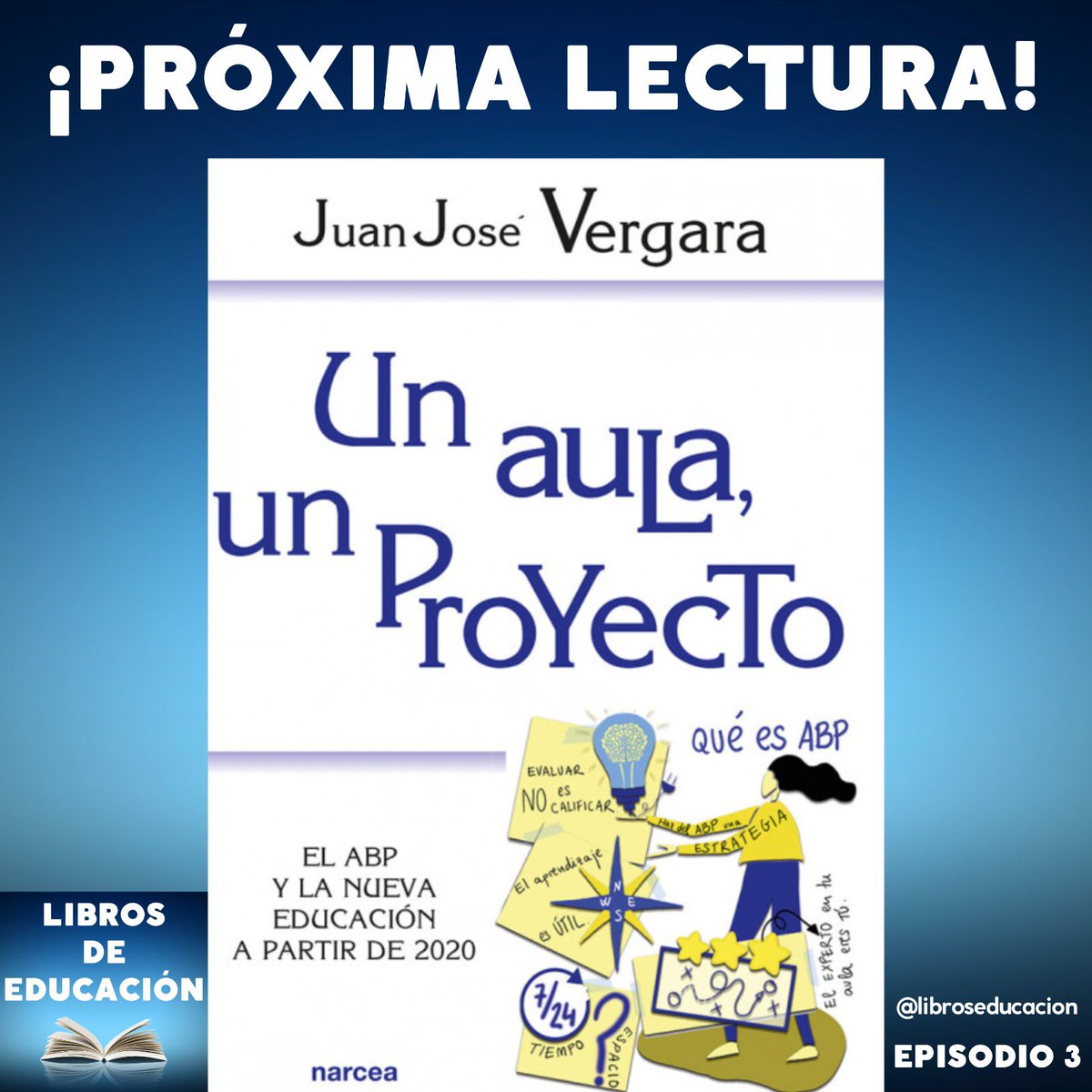 ¡Ya tenemos nuevo libro! 
Sobran las presentaciones porque hablamos de la última publicación de nuestro admirado <a href="/juanjovergara/">juanjovergara</a>,que nos actualiza su mirada ABP.Un gran referente del panorama educativo para afrontar el reto lector de <a href="/libroseducacion/">Libros de Educación</a>. ¡Léelo con nosotros!