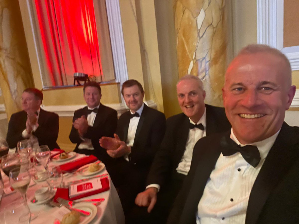 UKSE_Howard's tweet photo. Fantastic night last night at The ICAEW South Wales Dinner at City Hall, Cardiff. Great company.
Martin Palmer #UKSE
Robert Barber #DBW
Rob Keegan #Triodos
Mark Mountford #PropelFinance
@UKSE_official @devbankwales @triodosuk @PropelFinance https://t.co/6pyVrvZJSM