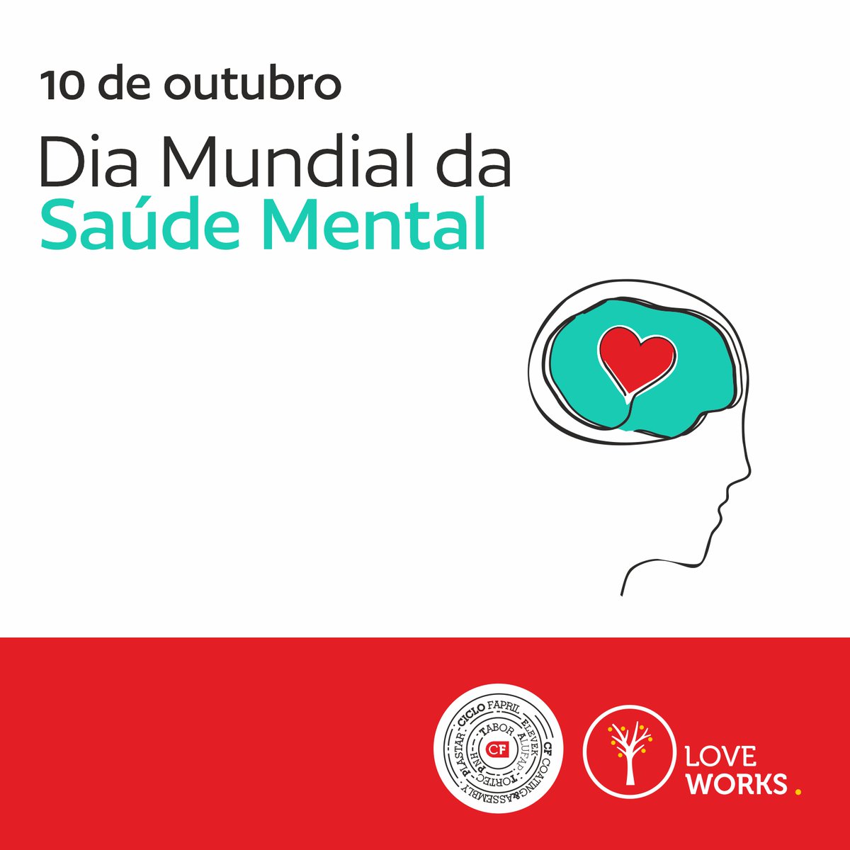 CicloFapril's tweet photo. 10.10.2022
Dia Mundial da Saúde Mental

Entre as doenças mentais mais comuns no ambiente empresarial, especialmente durante o período pós-pandemia, evidenciam-se o "burnout", a ansiedade e a depressão.

Não há saúde sem saúde mental!

#cfgroup #metalworks #loveworks https://t.co/MtDIPi8KWu
