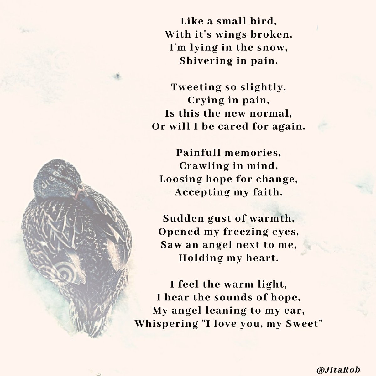 JitaRob's tweet image. I'll always be here to save you my love @K1llRepeat ❤️‍🔥❤️‍🔥 You're my whole world, and I'll do everything to make you feel loved and cared for 🤗🤗❤️‍🔥❤️‍🔥😘😘

#WritingCommunity #POEMS #love #soulmate