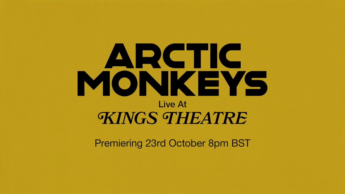 ArcticMonkeysFr's tweet photo. Le concert de Brooklyn, filmé le 21 septembre dernier, sera diffusé par le groupe dimanche à 21h sur Youtube à cette adresse:
https://t.co/fYsIxtEIJU https://t.co/dkqL9PgiQO