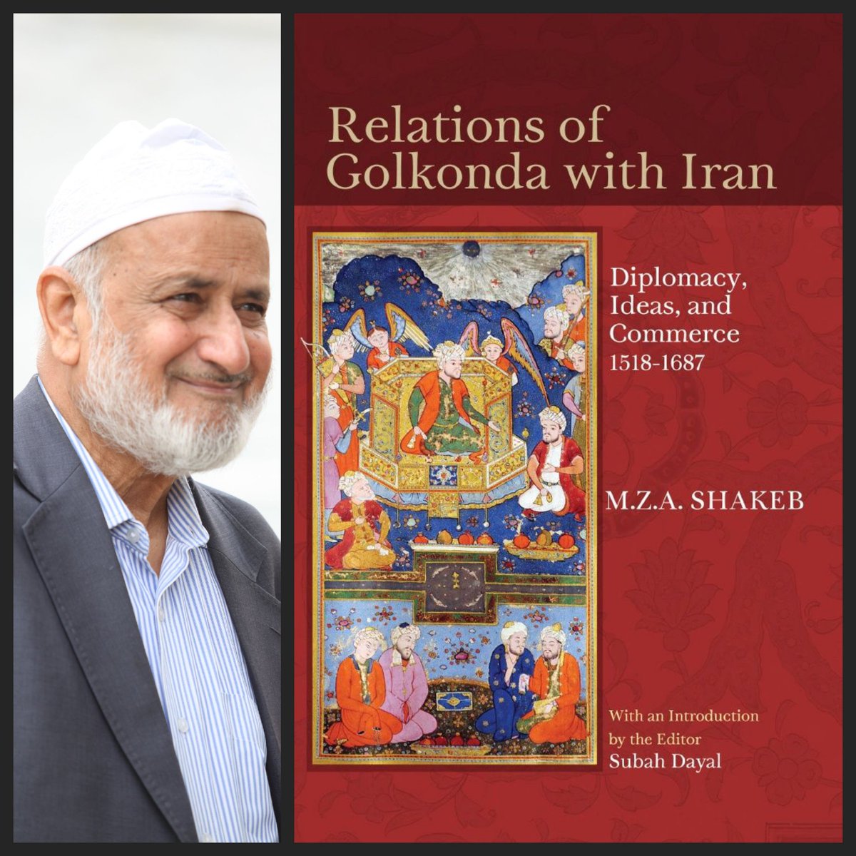 Today, on my late grandfather, Dr. Ziauddin Shakeb's birthday, I wanted to highlight one of his seminal works, the book 'Relations of Golkonda with Iran'.

It's a fascinating insight into Indo-Persian diplomatic, ethnological and intellectual linkages in the 1500s-1600s!