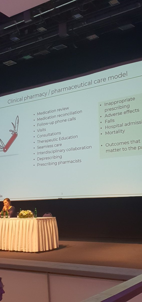 omanpharmacist's tweet photo. Loved the metaphor from Prof. Olivia that was clinical pharmacist are like the Swiss knife (multitalented) and we can do a lot to help our patients and prevent drug related adverse events. #ESCPPrague22
@ESCPNews 
@ProfDerekS https://t.co/WuRCUeGfat