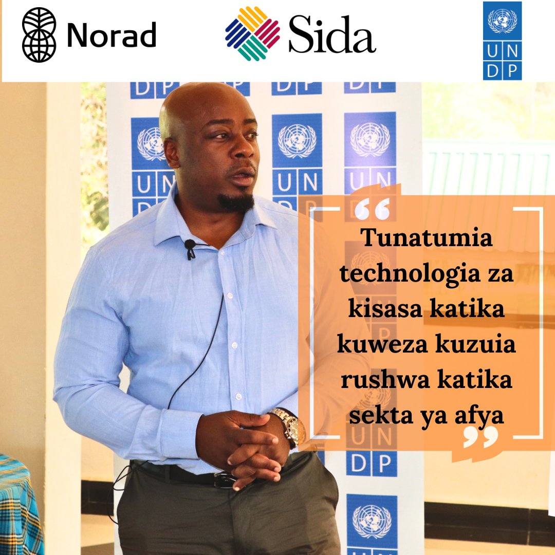 undptz's tweet photo. Paul Mlemya - Meneja Mradi @undptz akitoa mafunzo juu ya ushiriki wa jamii katika ufuatiliaji wa matumizi ya fedha za umma – afya & kutoa taarifa za rushwa kupitia mitandao ya takukuru @noradno @Sida @UNDPGAIN @sikika1 #NorwayMFA #SweMFA #UnitedAgainstCorruption https://t.co/vThCDCZ4td